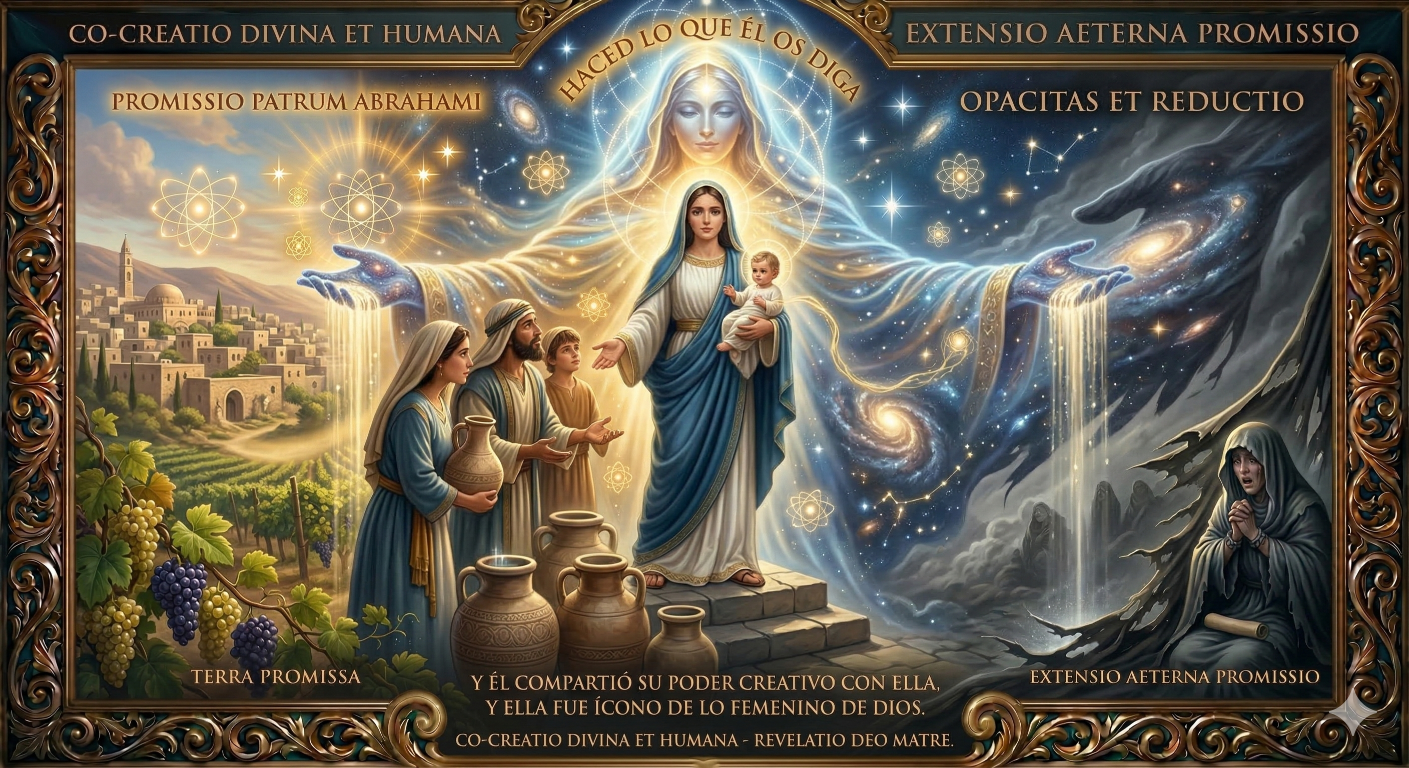María reflejando atributos maternales de Dios